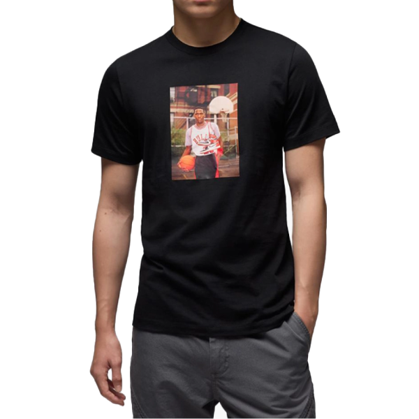 Футболка чоловіча Air Jordan Brand Photo Ss Crew Black HJ2354-010
