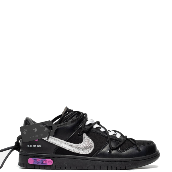 Nike Low Dunk x Off-white 50/50 Black Purple