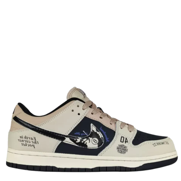 Nike SB Dunk Low x Stussy 40th Black Grey Beige