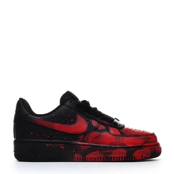 Nike Air Force 1 Low  Custom Blood Black