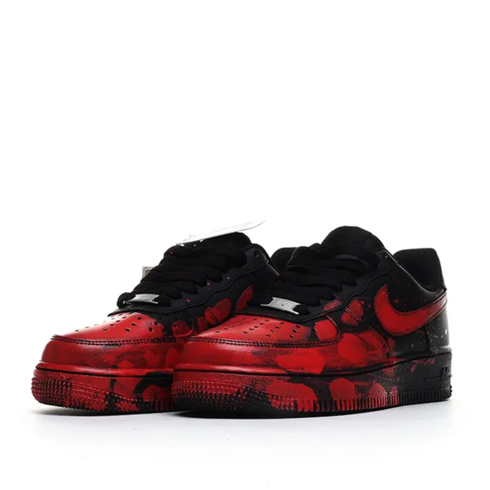 Nike Air Force 1 Low  Custom Blood Black