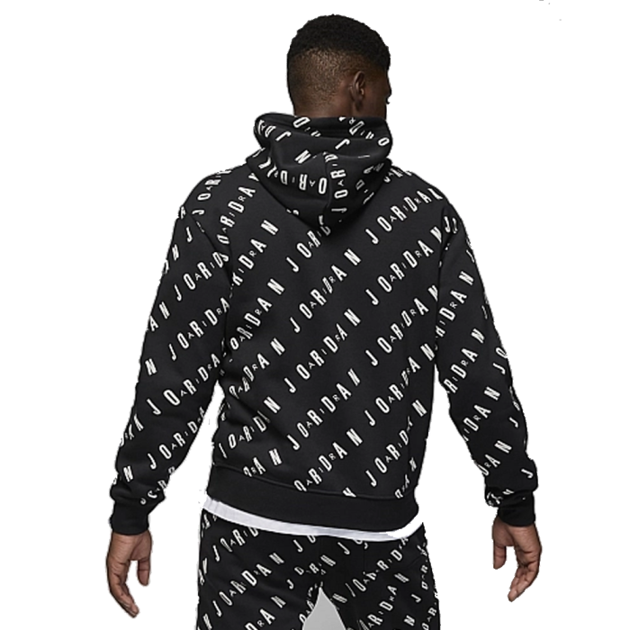 ХУДІ AIR JORDAN ESSENTIALS ALLOVER HERITAGE PRINT FLEECE PULLOVER HOODIE BLACK DV7640-010