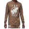ЛОНГСЛІВ AIR JORDAN ARTIST SERIES BY UMAR RASHID LONG SLEEVE TEE BROWN DV8424-274