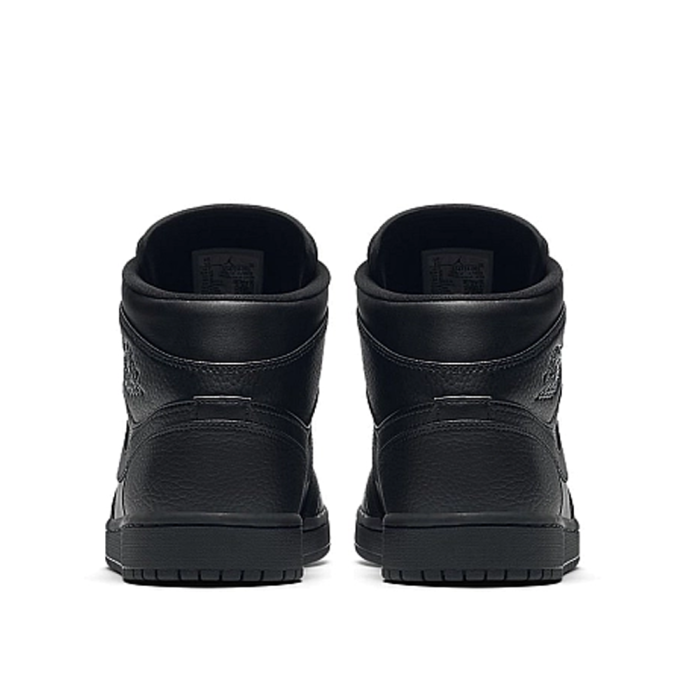 AIR JORDAN 1 MID TRIPLE BLACK BLACK 554724-091