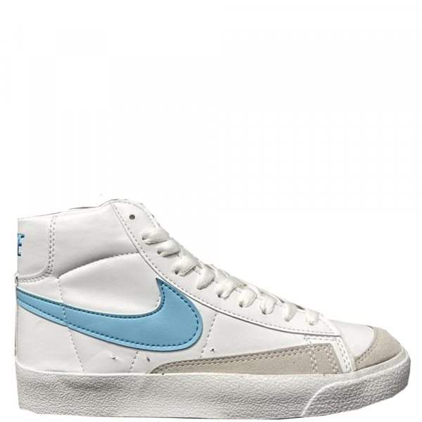 Nike Blazer Mid (White/Blue Logo)