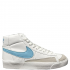Nike Blazer Mid (White/Blue Logo)