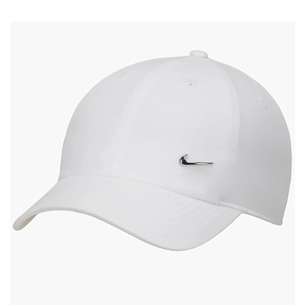 КЕПКА NIKE DRI-FIT CLUB METALL-SWOOSH LOGO CAP WHITE FB5372-100