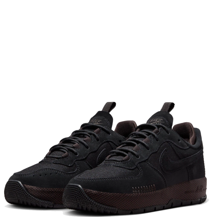 Nike Air Force 1 Wild (Black Velvet/Brown)