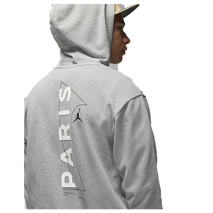 ХУДІ AIR JORDAN FLEECE HOODIE X PSG GREY DM3096-063