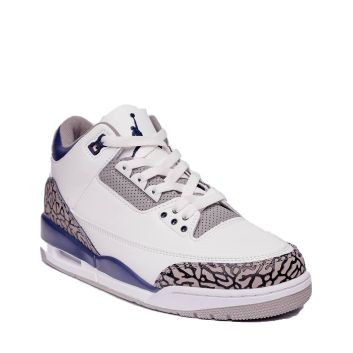 Nike Air Jordan 3 White Cement Purple