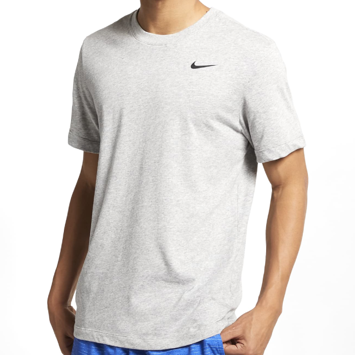 NIKE DRI-FIT CREW SOLID TEE GREY