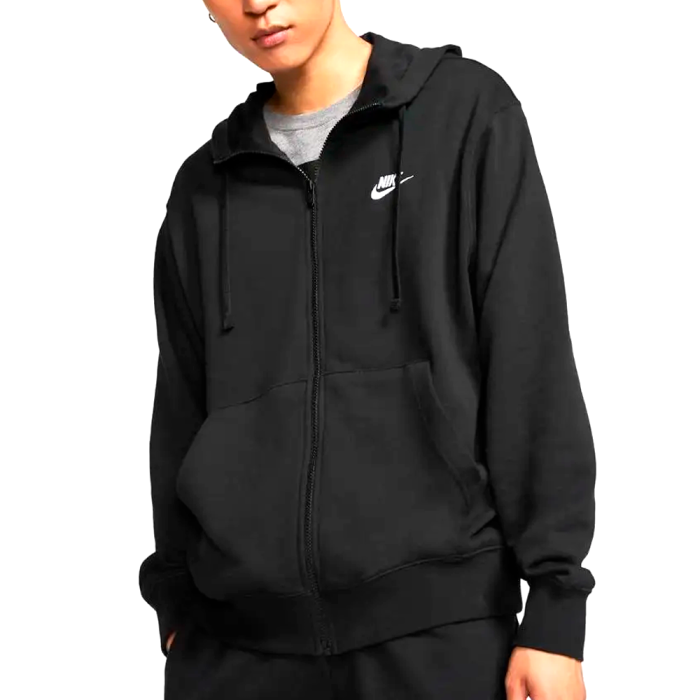 Толстовка NIKE M NSW CLUB HOODIE FZ FT BLACK