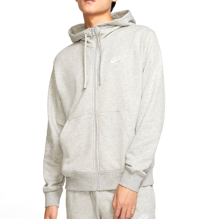 Толстовка NIKE M NSW CLUB HOODIE FZ FT GREY