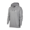 NIKE W ESSENTIAL FLEECE HOODIE GREY