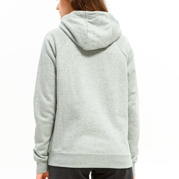 NIKE W ESSENTIAL FLEECE HOODIE GREY