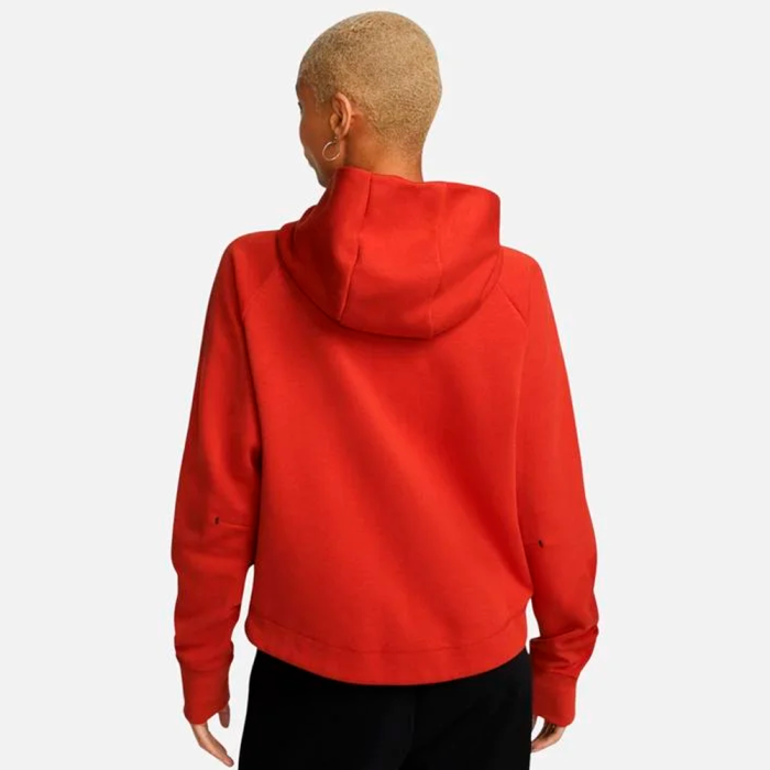 Толстовка NIKE W NSW TCH FLC WR ESSNTL FZ HDY RED