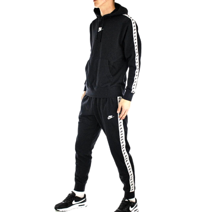 NIKE ESSENTIAL HOODED TRACKSUIT BLACK