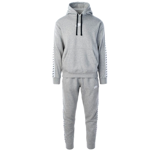 NIKE ESSENTIAL HOODED TRACKSUIT FLC GREY