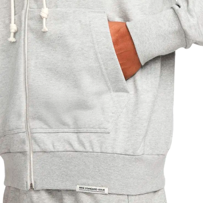 Толстовка NIKE STANDARD ISSUE MENS DRI-FIT FULL-ZIP BASKETBALL HOODIE WHITE