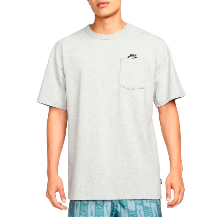 NIKE SPORTSWEAR PREMIUM ESSENTIALS MENS POCKET T-SHIRT GREY