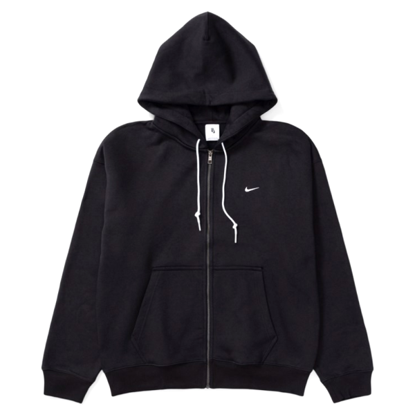 Толстовка NIKE SOLO SWOOSH FULLZIP HOODIE BLACK