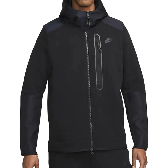 Толстовка NIKE M NK TCH FLC OVERLAY FZ BLACK