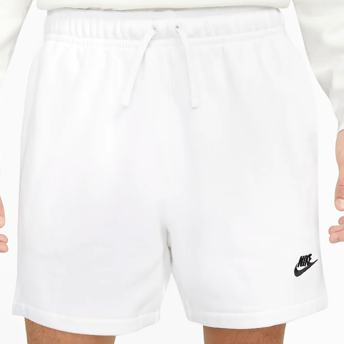 Шорти NIKE CLUB FRENCH TERRY FLOW SHORT WHITE