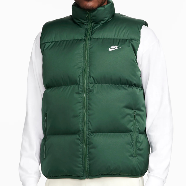 NIKE CLUB PUFFER VEST GREEN