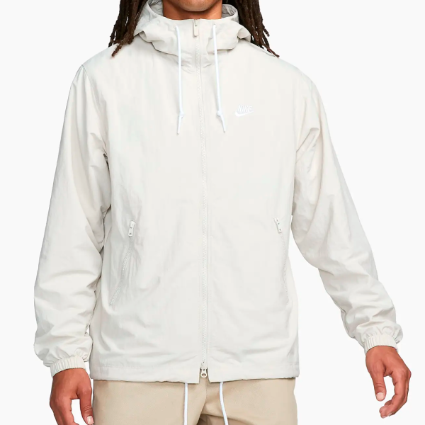 Куртка NIKE CLUB FULL-ZIP WOVEN WHITE