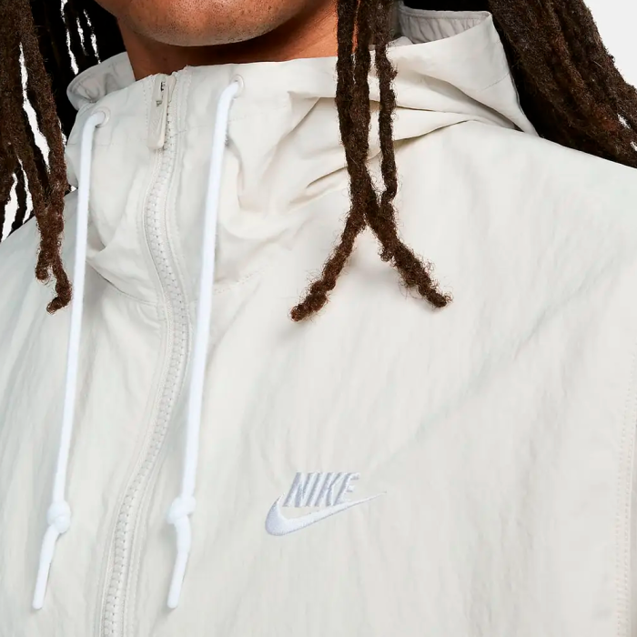 Куртка NIKE CLUB FULL-ZIP WOVEN WHITE