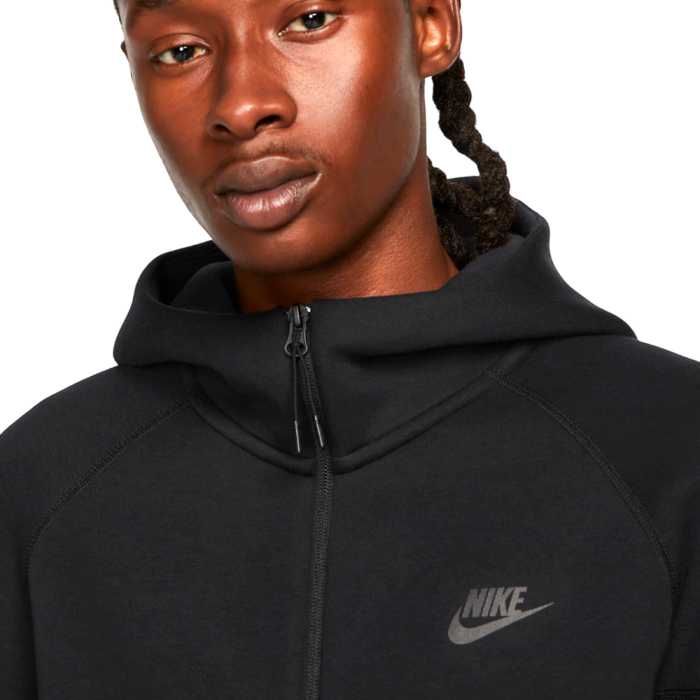 Толстовка NIKE TECH FLEECE FULL-ZIP HOODIE BLACK