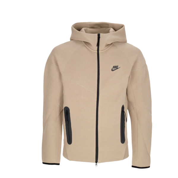 Кофта NIKE TECH FLEECE FULL-ZIP WINDRUNNER HOODIE BEIGE