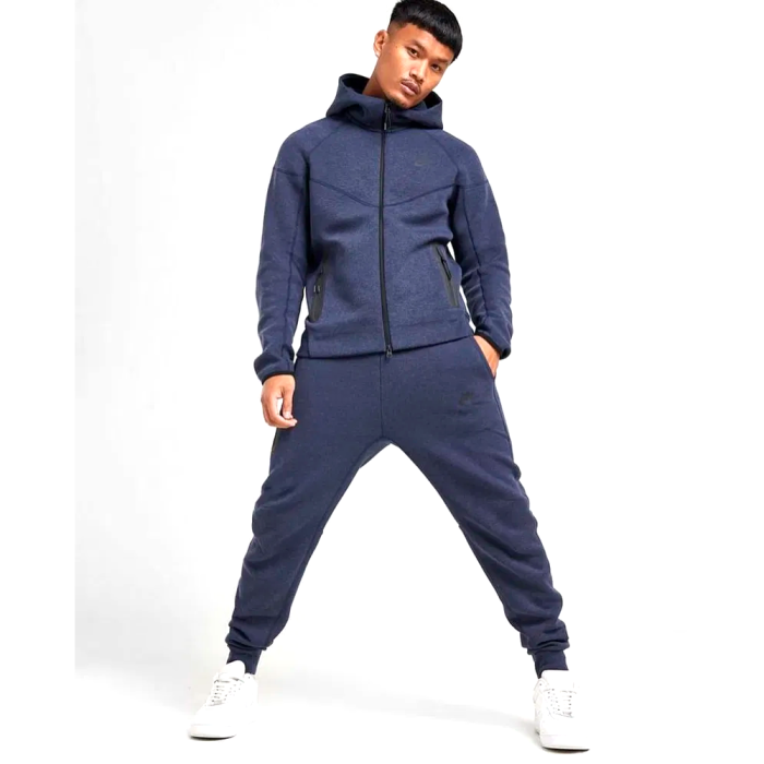 NIKE SPORTSWEAR TECH FLEECE WINDRUNNER BLUE