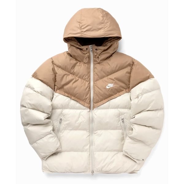 Пуховик NIKE SF WR PL-FLD HD JKT BEIGE/WHITE