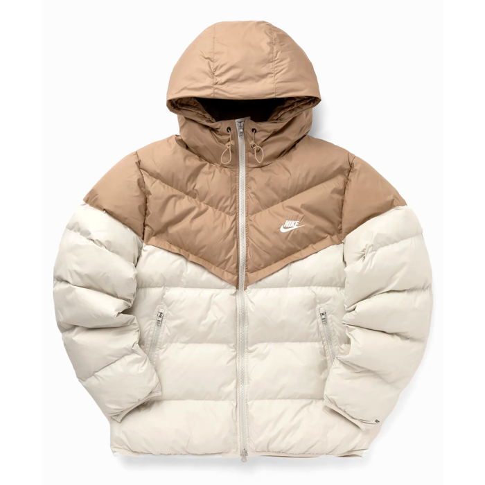 Пуховик NIKE SF WR PL-FLD HD JKT BEIGE/WHITE