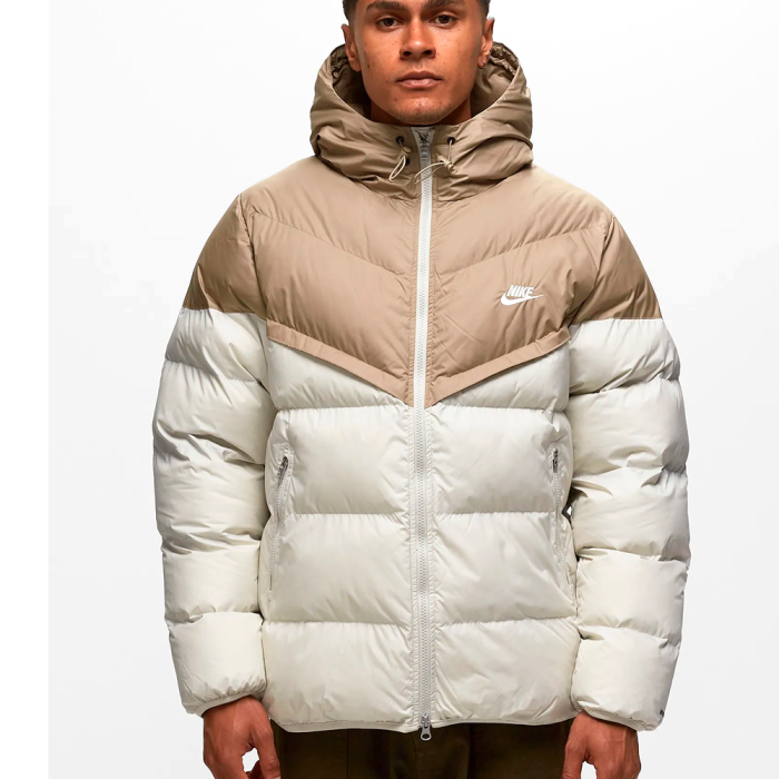 Пуховик NIKE SF WR PL-FLD HD JKT BEIGE/WHITE