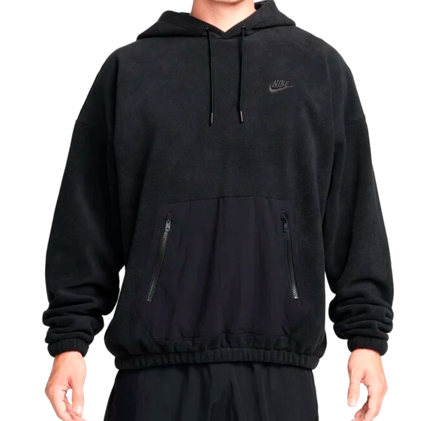 Худі NIKE CLUB FLEECE POLAR FLEECE PULLOVER HOODIE BLACK