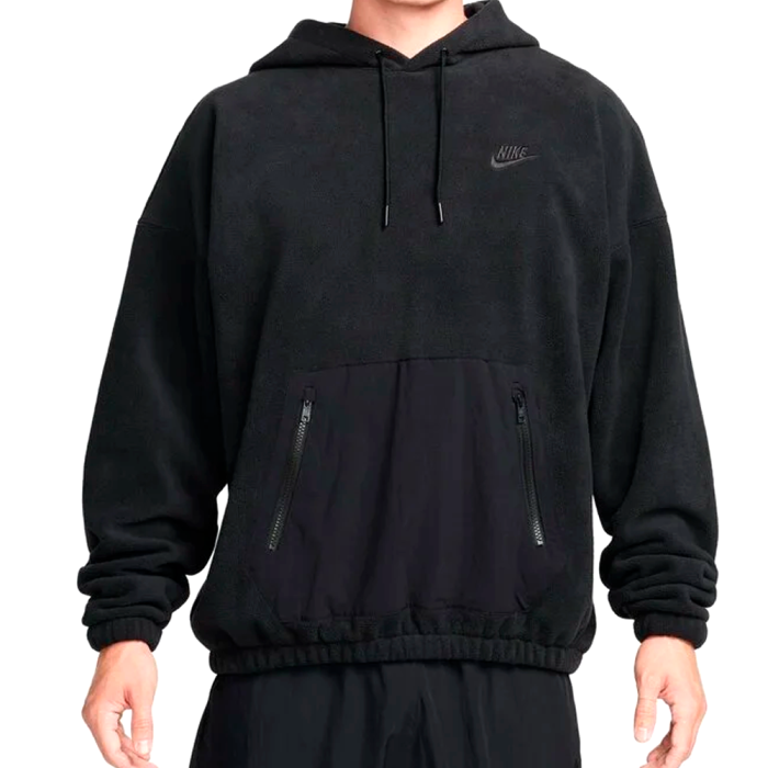 Худі NIKE CLUB FLEECE POLAR FLEECE PULLOVER HOODIE BLACK