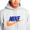 Худі NIKE CLUB FLEECE PULLOVER HOODIE GREY
