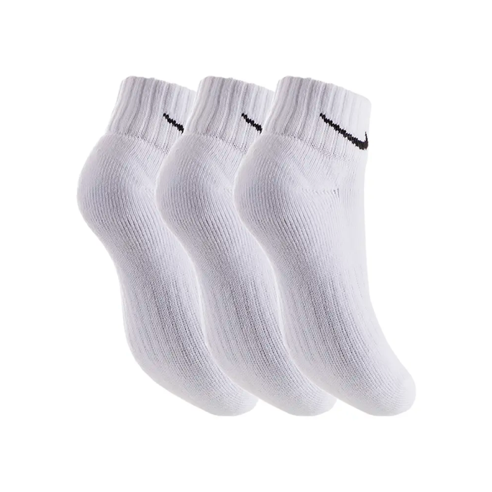 Шкарпетки NIKE VALUE COTTON QUARTER 3-PACK WHITE
