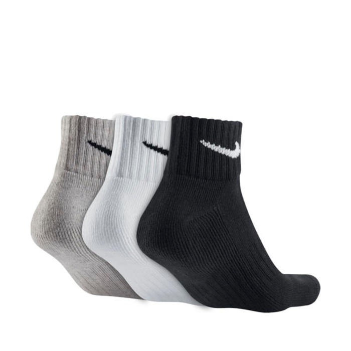 Шкарпетки NIKE CUSHION QUARTER TRAINING 3-PACK BLACK/GREY/WHITE