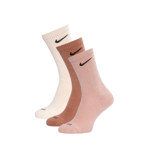 NIKE U NK EVRY PLUS CUSH CREW 3PR BEIGE