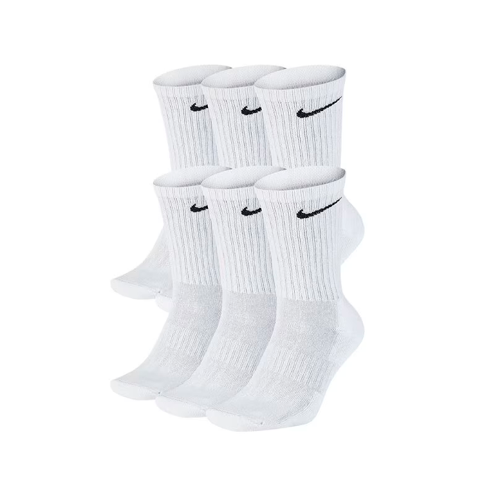 Носки NIKE EVERYDAY CUSHION 6PPK CREW SOCKS WHITE
