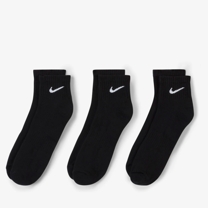 Носки NIKE U NK EVERYDAY CUSH ANKLE 3PR BLACK