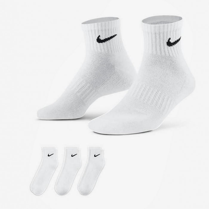 Шкарпетки NIKE U NK EVERYDAY CUSH ANKLE 3PR WHITE