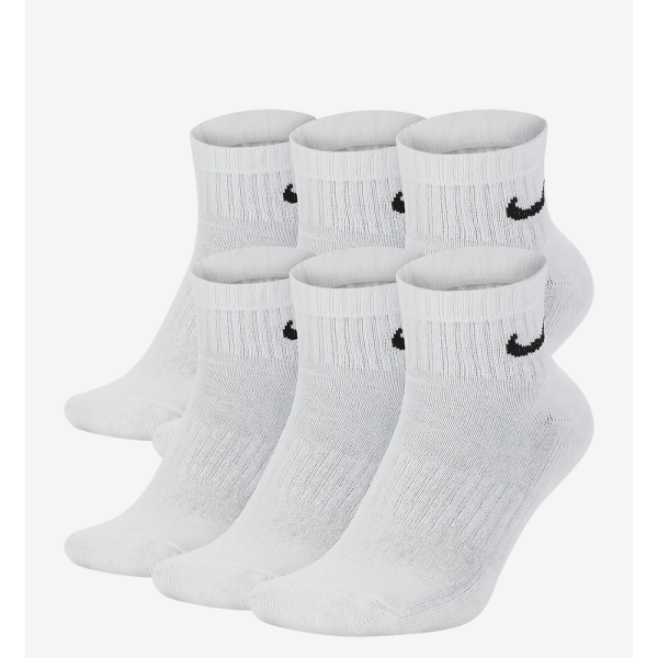 Шкарпетки NIKE EVERYDAY CUSHIONED TRAINING ANKLE SOCKS 6PR WHITE