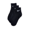 Шкарпетки NIKE U NK EVERYDAY LTWT ANKLE 3PR BLACK